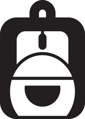 School Bag Icon Illustration