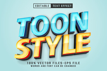 Toon Style 3d Text - Editable Text Effect