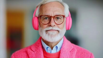 Older man engaging in a virtual meeting with friends, Silver Gen  aging  social, building online communities