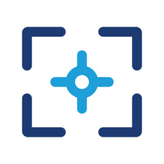 Obraz premium Focus point icon