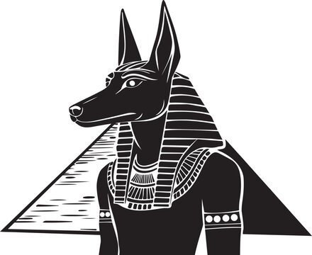 recommend clip art: Illustration of egyptian god Anubis vector design