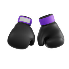 boxing gloves 3D render icon