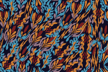 abstract seamless motif fabric patterns, abstract ikat, carpet, fabric, batik	
