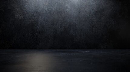 Product showcase with spotlight. Black studio room background. Use as montage for product display
