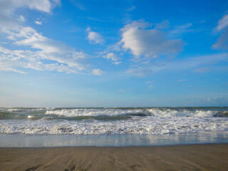 The seascape in Borneo island