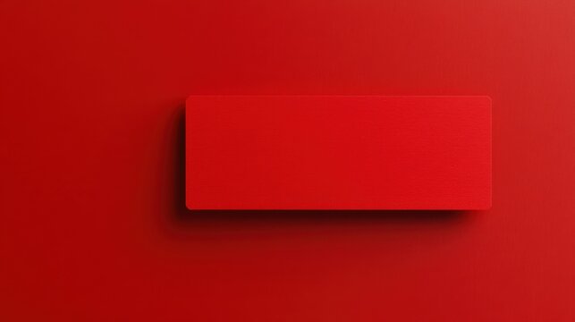 Customizable Red Blank Ticket for Event Promotion on Clean Background
