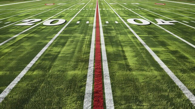  football field and grass stock photo