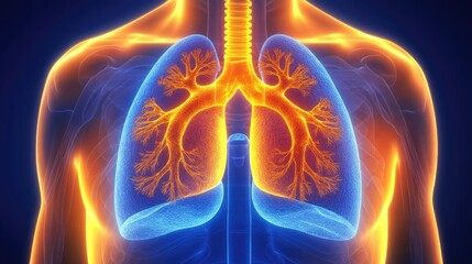 Human Respiratory Health Lung Anatomy