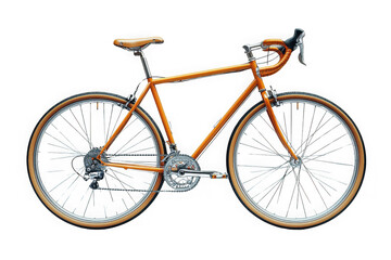 Obraz premium Orange Road Bike isolated on transparent background, png file, no background png file
