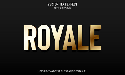 Golden royale  text effect