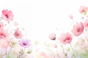 Cute pastel pink floral outdoors blossom flower.