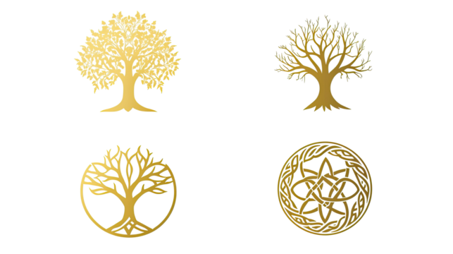 Celtic Tree of Life Vector With Intricate Patterns Generative AI