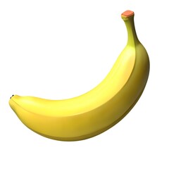 3D Cartoon Banana Render
