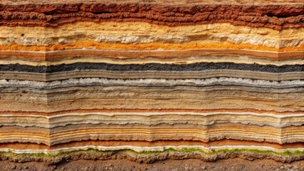 Layers of compacted sediment forming sedimentary rock , geology, rocks, natural, formation, earth, layers, texture