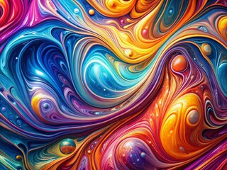 Fototapeta premium Vibrant Animated Colorful Liquid Marble Effect Background for Stunning Visuals