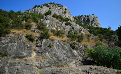 Ballikayalar Canyon is located in Gebze, Turkey. It is a popular tourist area.