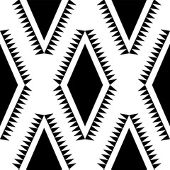 seamless pattern black and white geometric background