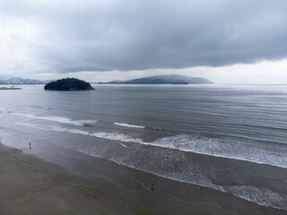 Cloudy day at São Vicente beach