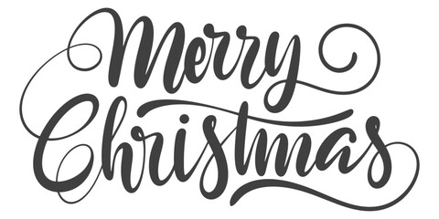 Merry Christmas Lettering Vector eps