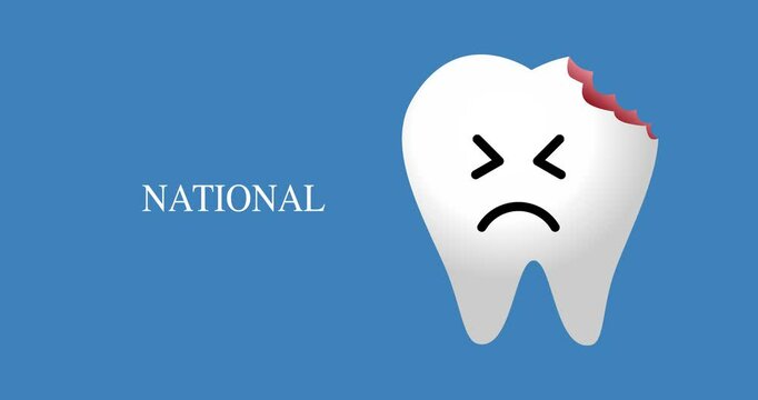 national toothache day animation video, ideal for national toothache day celebration