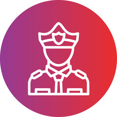 Guard vector icon style