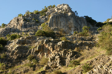 Ballikayalar Canyon is located in Gebze, Turkey. It is a popular tourist area.
