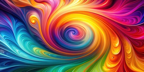 Obraz premium Abstract background with vibrant colors and swirling patterns, Abstract, background, texture, design, colorful, vivid