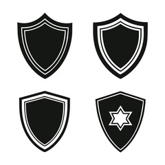 Shield, security, protect, icons set, Protect shield vector