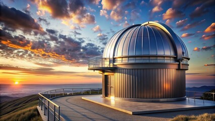 Obraz premium Observatory with telescope for sky watching, observatory, telescope, astronomy, stargazing, night sky