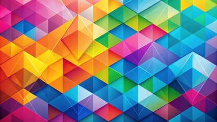 Obraz premium Abstract wallpaper with geometric shapes and vibrant colors, abstract,wallpaper, background,geometric, shapes, vibrant