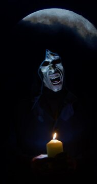 Full Moon Apocalypse: Zombies Haunt Halloween Night | 4K, 12-Bit HQ Vertical Video