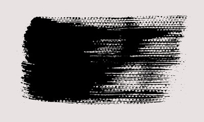 Brush strokes vector. Painted rectangle background. Abstract textured text box. Grunge design illustration with grain texture