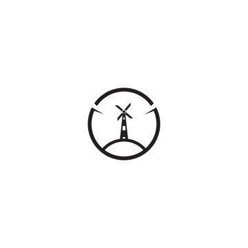 Windmill logo template