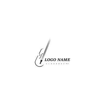 Set of violin logo
