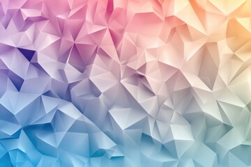 Obraz premium The artwork showcases a blend of gentle gradients and geometric shapes, creating a soothing visual experience with pastel hues. Generative AI
