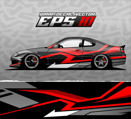 Livery Car Wrap Design Vector