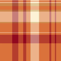 Halloween vector pattern with plaid stripes and pumpkins, spooky ghosts, and scary ornaments. Ideal for autumn background, textile, fabric, party decor, greeting cards, posters, or tiled wallpaper.