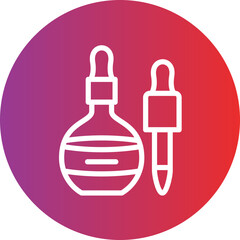 Cuticle oil vector icon style