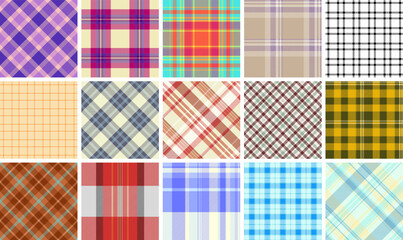 Rustic plaid patterns in earthy tones, perfect for fabric, textile design, and classic linen material, bringing a touch of timeless elegance.