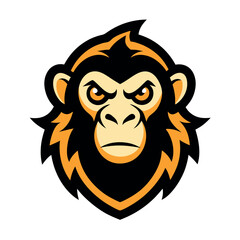 Monkey Mascot Logo icon Design