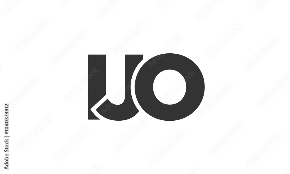 Fototapete ijo logo design template with strong and modern bold text. initial based vector logotype featuring s
