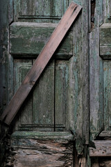 Old wooden door details