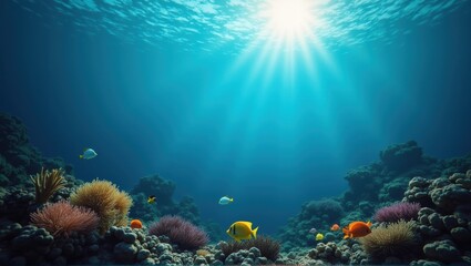 Generative, AI, Mystical green-hued cityscape with towering spires and reflective water under a foggy atmosphere.

