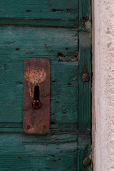 Old wooden door details