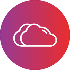 Cloud vector icon style