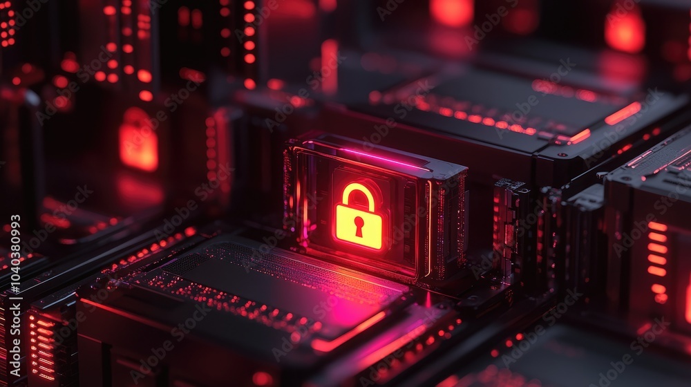 Poster the future of cybersecurity understanding the significance of digital lock systems in a tech-driven 