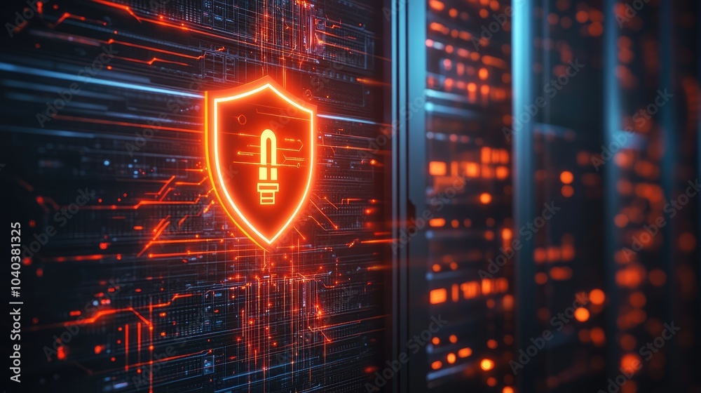 Poster exploring the intersection of technology and cybersecurity in a digitally connected world