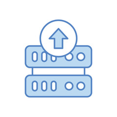 Server Upload vector icon