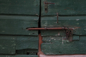 Old wooden door details