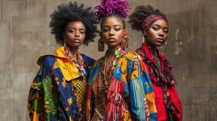 Fotobehang Native fashion designer from Africa Create clothing that celebrates cultural heritage and traditional craftsmanship. © bird_saranyoo